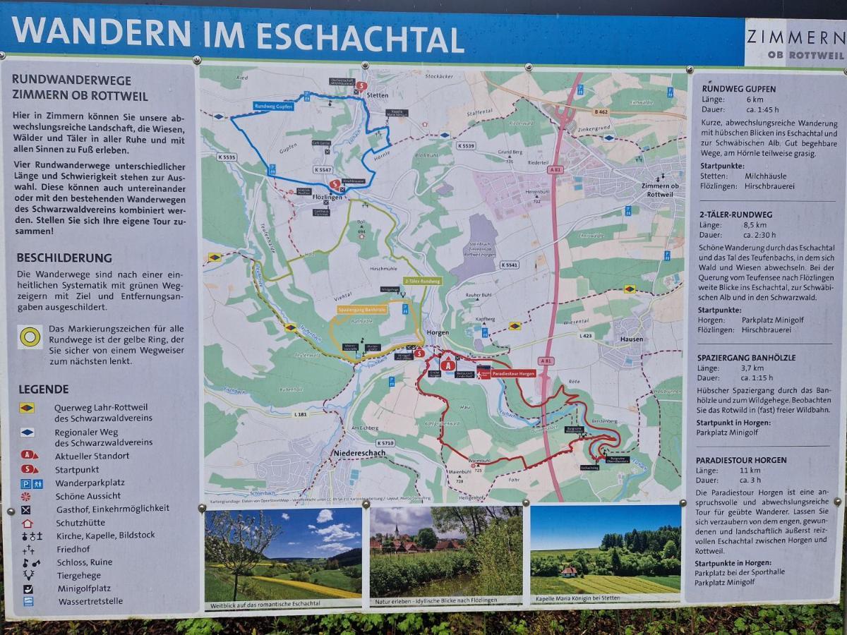 Ferienglueck Im Schwarzwald Lägenhet Zimmern ob Rottweil Exteriör bild